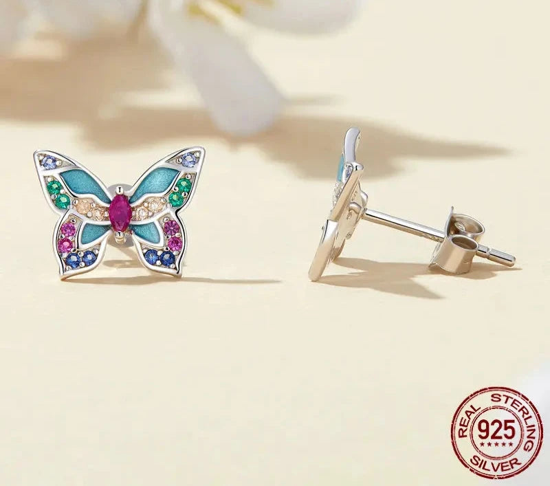 Colorful Butterfly Earrings