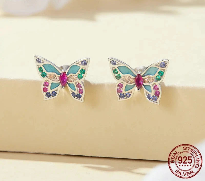 Colorful Butterfly Earrings